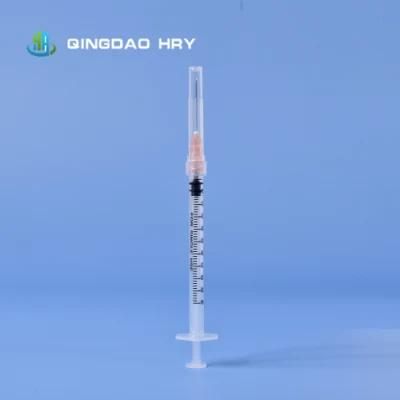 Stock 1ml Medical Luer Lock Sterile Syringe with Needle CE FDA 510K Certified Manufacture