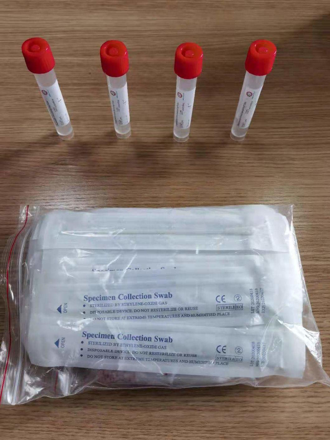 High Quality Medical PP Material Single-Use Virus Transport Medium Virus Sampling Tube, Virus Speicemen Collecting Tube