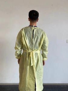 Wholesale Price High Quality Disposable Waterproof Plastic CPE Isolation Gown with Long Sleeve and Thumb Loop, Protective, Single-Use
