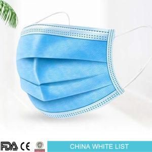 Ce Certified Isolation Non Woven Blue Breathable Medical Isolation Mask