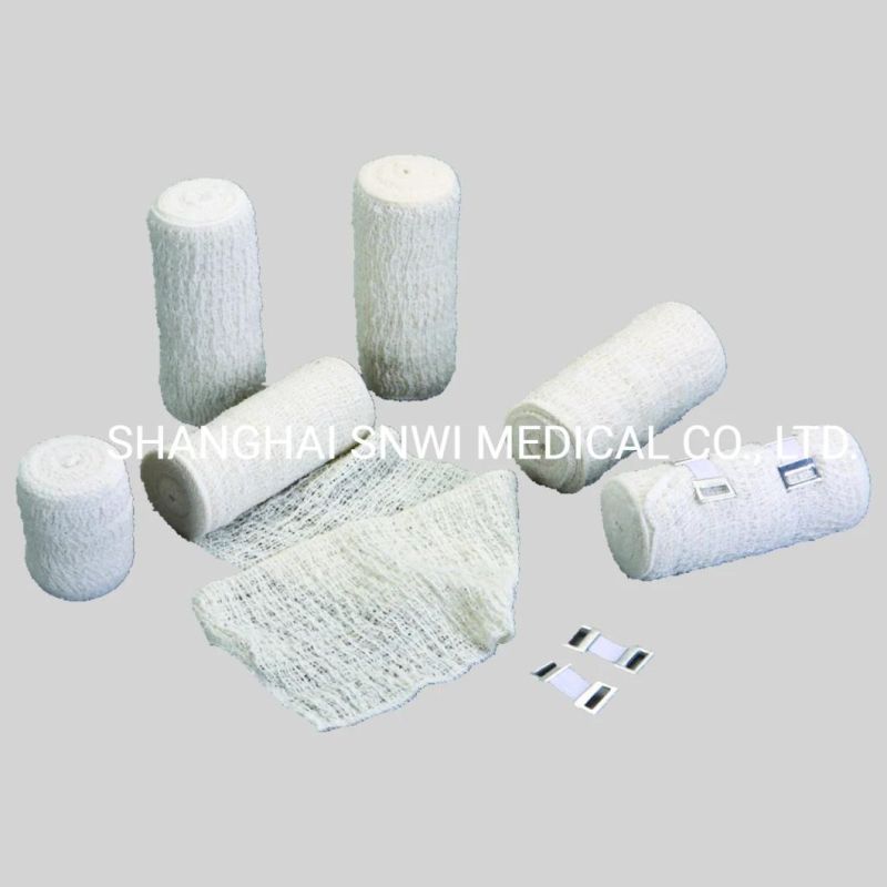 Disposable Medical Supplies Elastic 100% Pure Cotton Crepe Bandages with CE&ISO Certificated