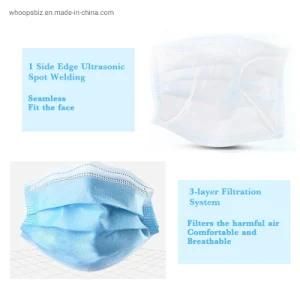 En14683 Type I Type II Type Iir Disposable Surgical Face Mask 3-Ply Face Mask Non-Woven Fabric Mask Comfortable and Skin-Friendly Non-Sterile
