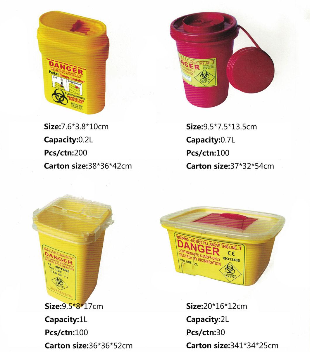 Plastic Medicaldisposal Sharp Box Container Yellow Bio Medicalwaste Bin