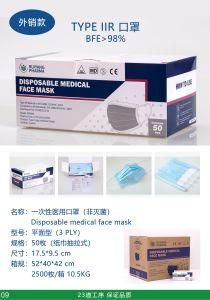 CE and EU Surgical Mask 3ply Disposable Medical Face Mask Mascarilla