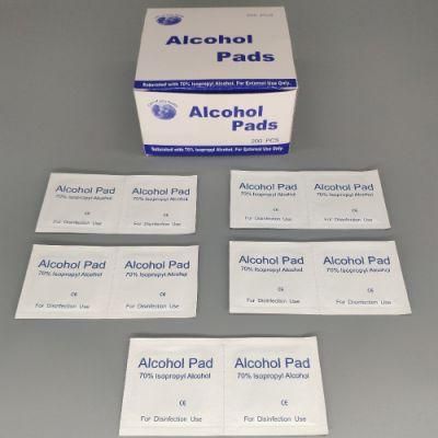 65X 30mm Medical Skin Cleansing 70% Isopropyl Alcohol Prep Nonwoven Pad