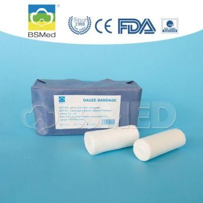 100% Disposable Medical Supply Gauze Bandage Roll for Hospital Use