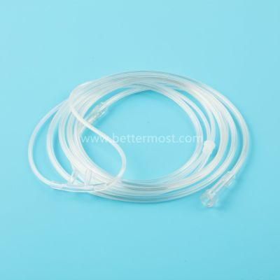 Disposable Medical White Color PVC Nasal Oxygen Cannula for Neonate