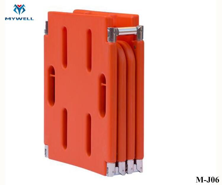 M-J06 New Design Folding Medical High Strength Plastic Spine Board Stretcher