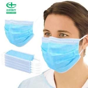 Wholesale Type II Medical Surgical Disposable Comfortable 3-Ply Facial Mask with CE