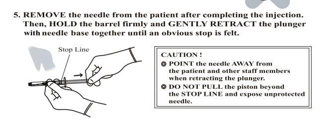 Retractable Safety Syirnge, with Fixed Needle CE FDA ISO 510K