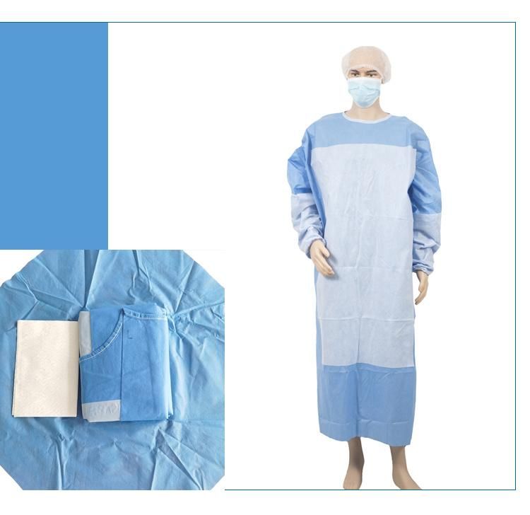 Disposable Isolation Gown Surgical Gown with AAMI Level 1 2 3 4 and CE Disposable Coveralls