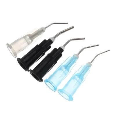 Disposable Dental Pre-Bent Needle Tip Prebent Tip Dental Disposable Flow Needle Tip