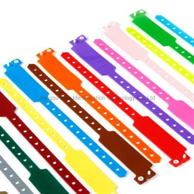 Factory Direct Sales High Quality Custom One Time Using Adjustable ID Band