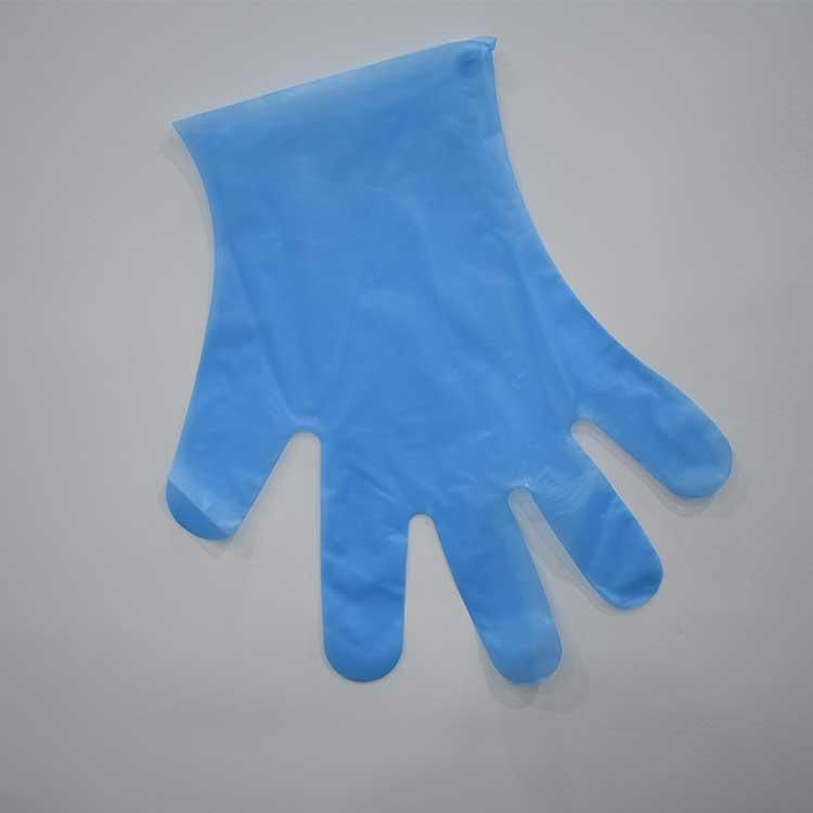 Eco-Friendly Biodegradable White/Blue TPE Disposable Gloves