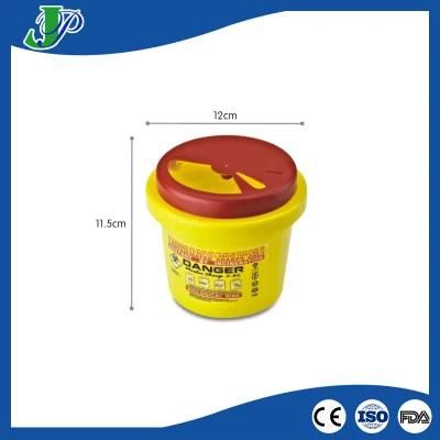 6.5L Round Shaped Hospital Plastic Needle Disposal Sharp Containers