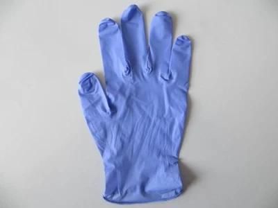 Purple Powder Free Disposable Nitrile Medical Examination Gloves