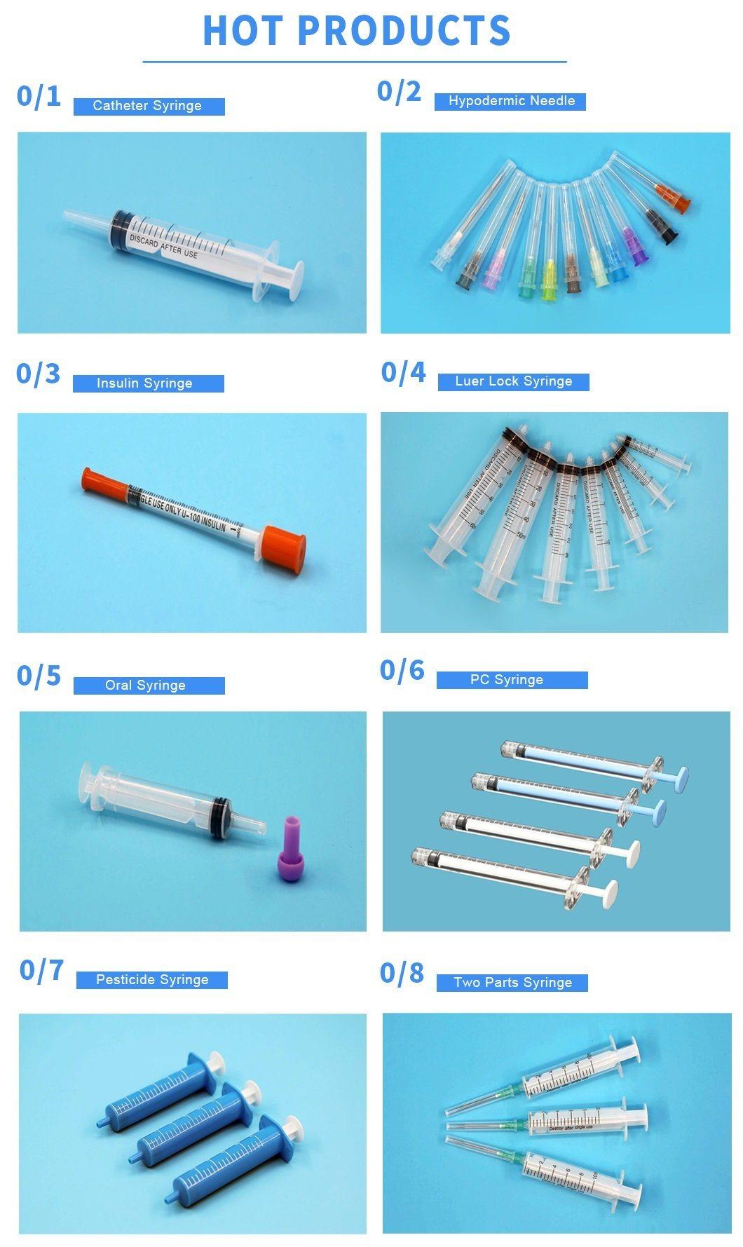 Disposable Medical Luer Lock Luer Slip 1ml Syringe with Needle for Vaccine Injection CE ISO