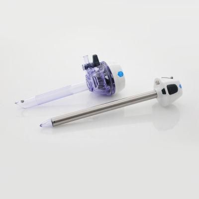 Visible Tip Optical Bladeless Disposable Laparoscopic Trocar for Endoscopy Surgery