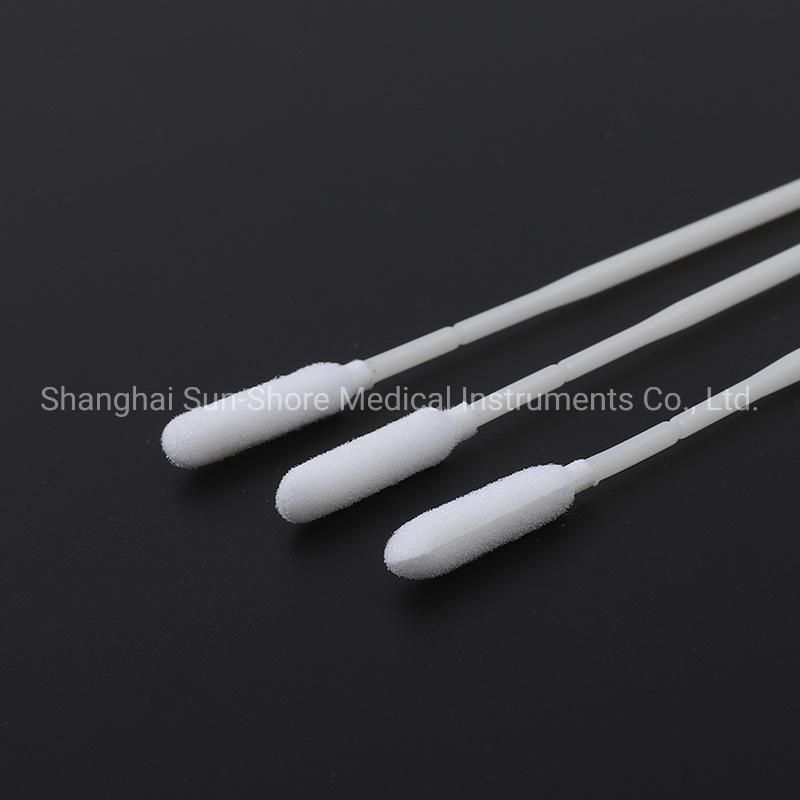 CE ISO13485 Certificates Disposable Sponge Stick Swab Medical Cleaning Swab PP Stick Foam Swab