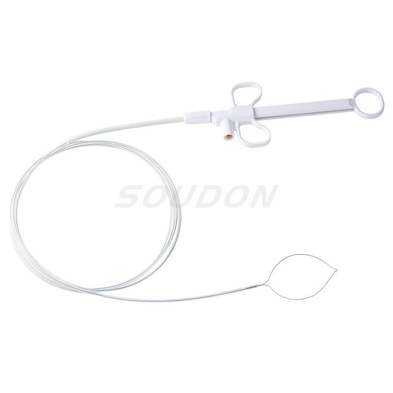 Disposable Medical Supplies Endocopic Accessories Rotatable Polypectomy Snare with Ergonomic Handle Oval Type China Manufacturer Wholesale
