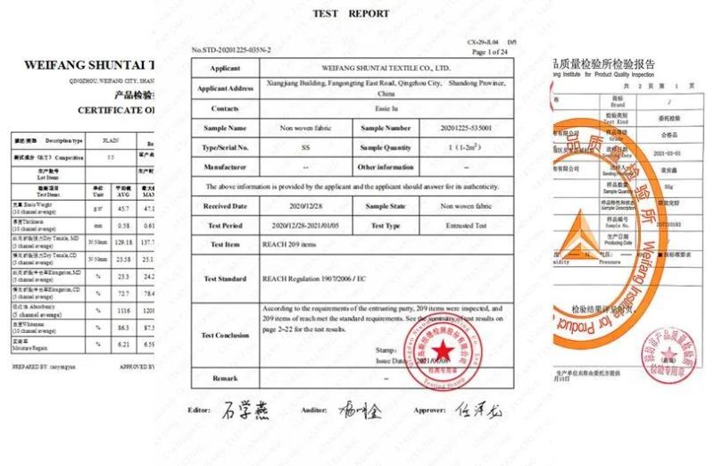 Professional Disposable PP+PE 60~65g PE Film Composite 100%PP Spunbond Laminated Coverall Bed Sheet