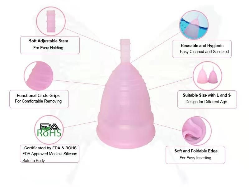 Silicone Menstrual Cup Sportsaunt Swimming Towel Women′ S Supplies Silicone Menstrual Cup