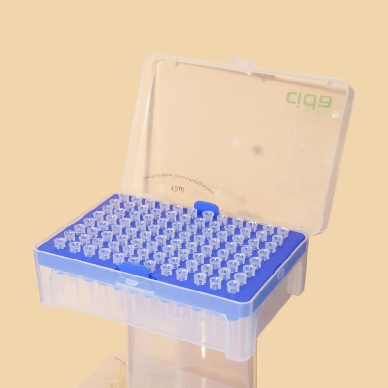 Disposable Lab Supplies Sterile DNA Rna Free High Accuracy Racked Pipette Filter Tips for Hospital Use