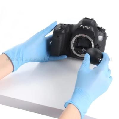Directly Exported Blue Reusable Chemical Resistant Nitrile Gloves