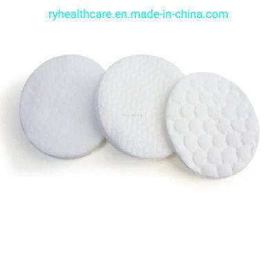 100% Cotton Disposable Round and Quadrate Cosmetic Facial Cotton Pads for Skin Cleaning