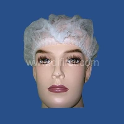 Medical Bouffant Head Cap Non Woven Disposable Nurse Round Mop Clip Head Cover Cap