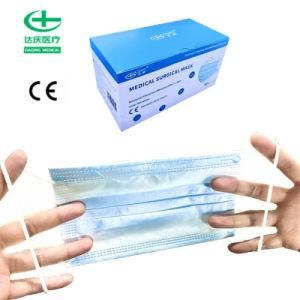 Medical Comfortable Type II Wholesale Surgical Disposable 3-Ply Face Mask with CE