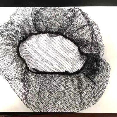 Disposable White Black Nylon Hair Net Cap/Hairnet/Mesh