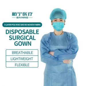 Surgical Gown Operation Theatre Medical Disposable Surgical Isolation PP Nonwoven SMS Gowns
