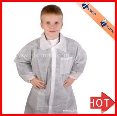 Children&prime;s Lab Style Coats Non Woven Lab Coat