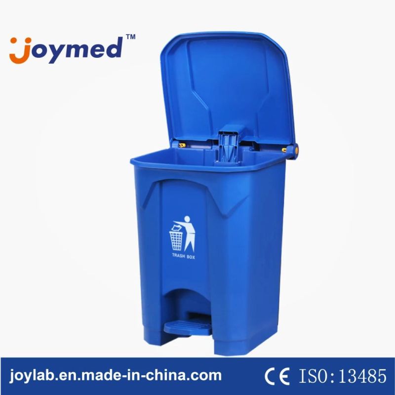 50L 13 Gallon Medical Waste Container Plastic Trash Bin with Pedal