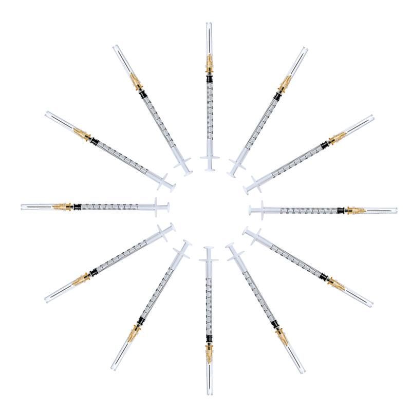 Wholesale 1ml Cc Disposable Medical Plastic Luer Lock Syringe with Needle or Without Needle