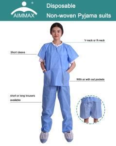 Medical Non Woven Disposable SMS Scrub Suit