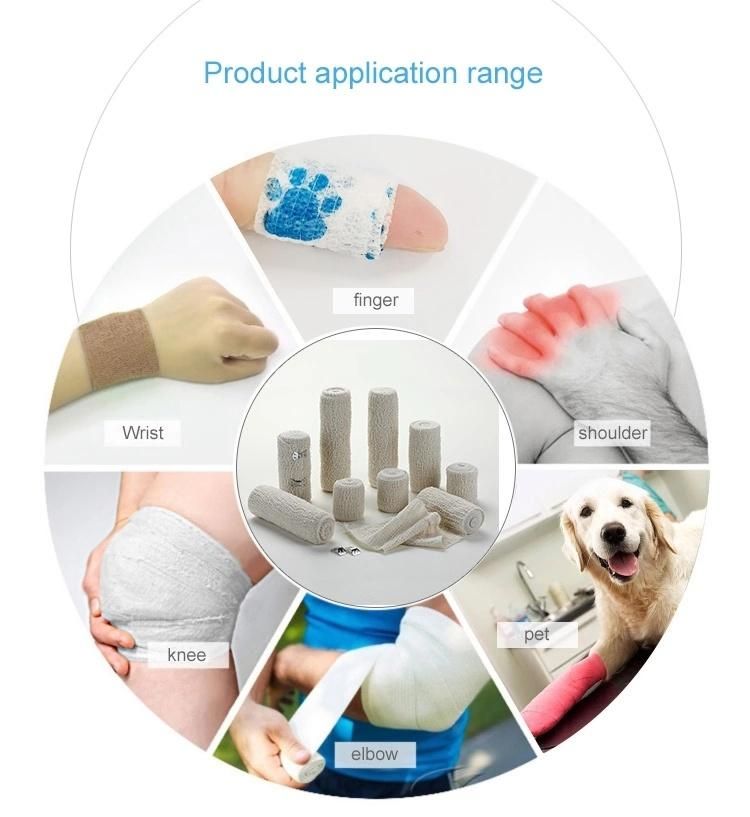 Elastic Crepe Bandage for First Aid for Sports, Medical, and Injury Recovery