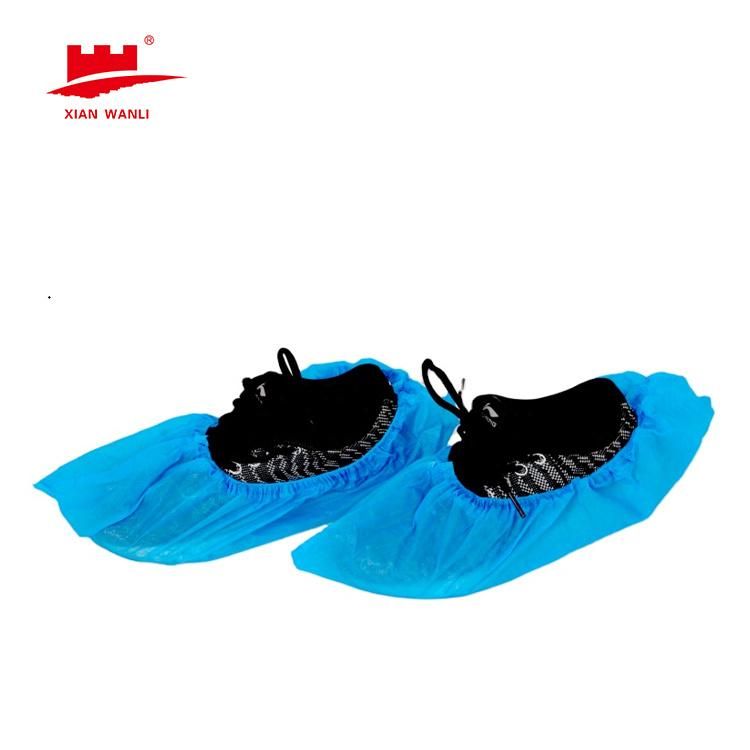 China Anti-Slip Disposable PP Shoe Cover Non Skid Nonwoven Shoe Covers