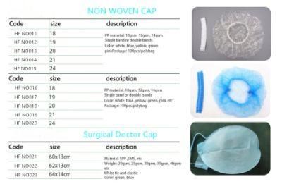 Sample Available Factory Direct Sale Nonwoven Cap Surgical Cheap Wholesale