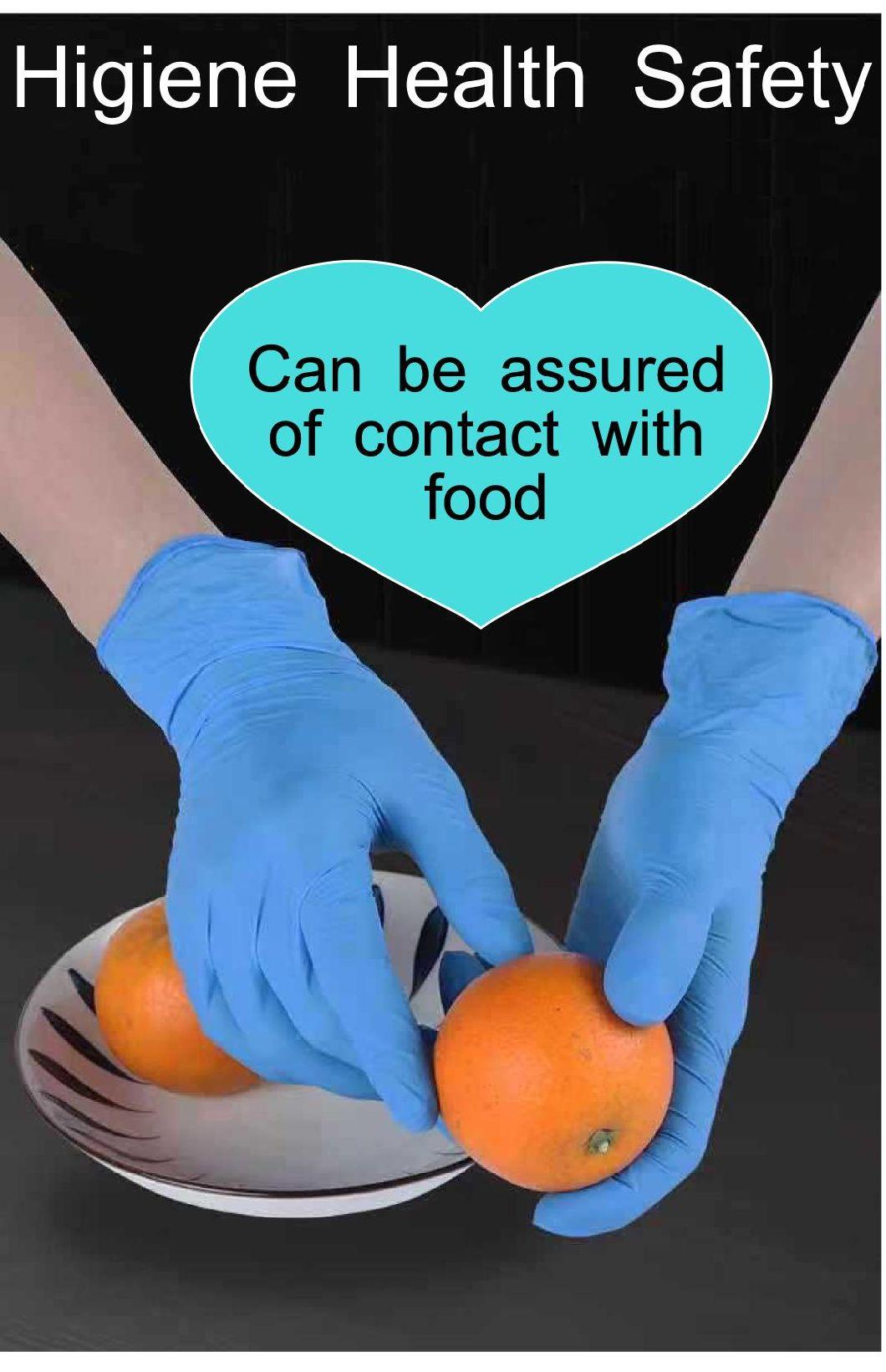 Disposable Nitrile Blend Gloves Powder Free Food Grade Nitrile Gloves