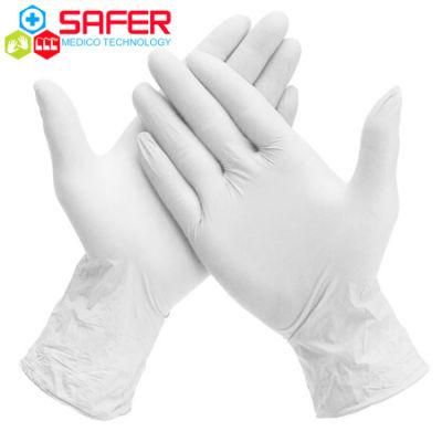 Nitrile Gloves Mechanic Powder Free Disposable White