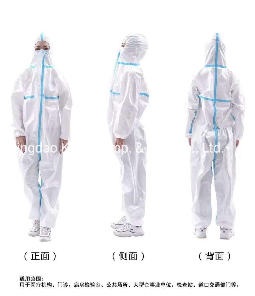Disposable Dpi Type II PP+PE Isolation Gown Ce and FDA Protective Clothing