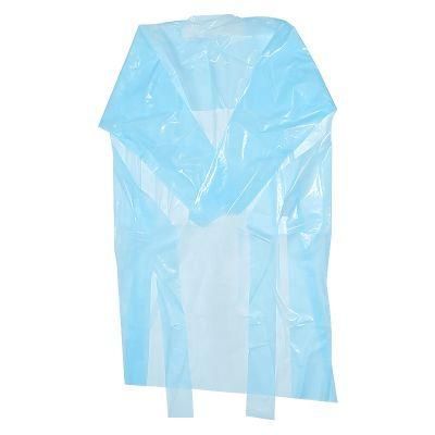 Wholesale CPE Gown Isolation Disposable Medical Open Back CPE Isolation Gowns with Thumb Loop