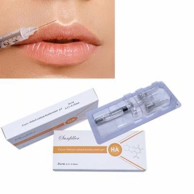 CE 2ml Sunfiller Skin Inject Lip Filler Hyaluronic Acid Injection