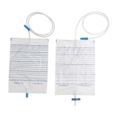 Wego Hot Sale CE Approved Disposable 2600ml Adult Medical Urine Drainage Bag Urine Bag