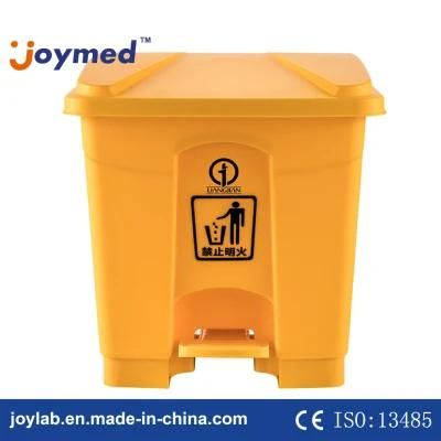 New Yellow Medical Waste Bins Hospital Clinical Plastic Garbage Bin Wholesale