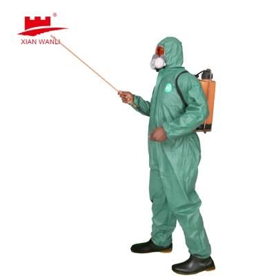 Factory Price White Green Type 5 Type 6 Disposable Hooded Microporous Coveralls