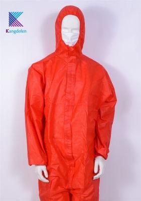 Disposable Fluid-Resistant Isolation Gown Protective Clothing with Knitted Cuff