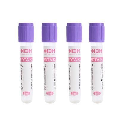 China Manufacturers 3-10ml 13X75 EDTA K2 K3 2na Vacuum Blood Collection Tube